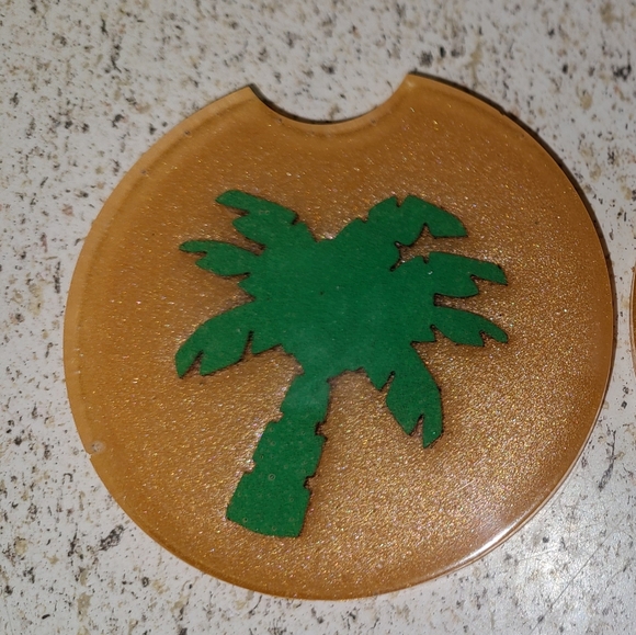 Set of 2 car coasters - Picture 2 of 2